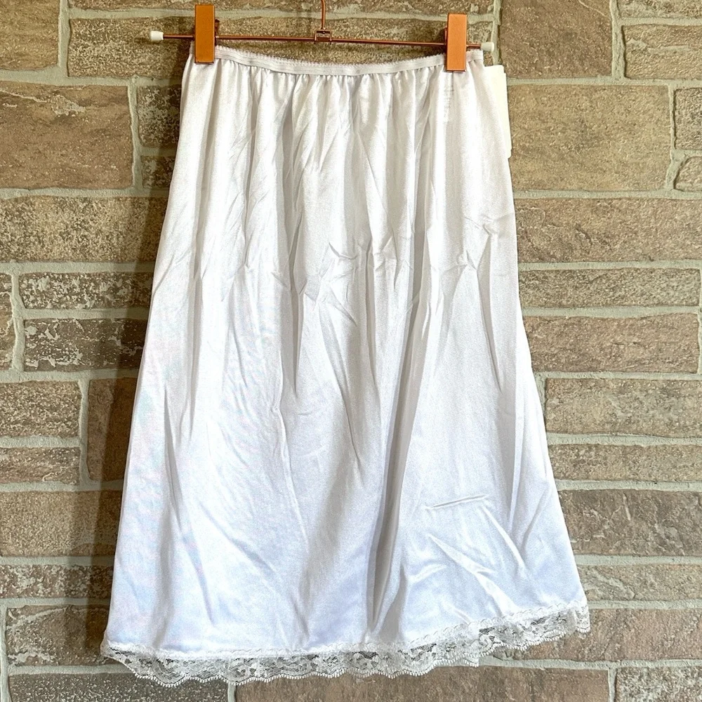 IC Collection White Nylon Half Slip - Picture 2 of 5